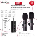 General  Wireless G30 microphones Camera K2