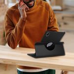 product_image_name-Generic-حافظة حماية من متوافقة مع تابلت هواوي ميت باد اس اي 11 انش 2024، غطاء واقي قائم يدور 360 درجة، أسود-5