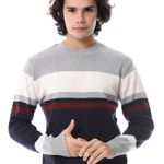 product_image_name-Andora-سويت شيرت أندورا ذو الأكمام والحمام المضلع - رمادي وأزرق بحري-4