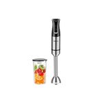 Sokany خلاط يدوي + كوب، 700 مل، 1200 واط، أسود - SK-02028