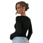 product_image_name-Fashion-Asymmetrical Nickline Stylish Top - Black-3