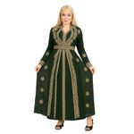 عبايه الاميرات الخامه شيفون مقاس وان سايز يلبس الي 95 كيلو , زيتي