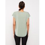 product_image_name-LC Waikiki-تي شيرت نسائي قصير الأكمام بتصميم دائري من LC Waikiki-6