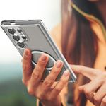 product_image_name-Generic-جراب ماج مغلف لموبايل سامسونج جالاكسي S24 الترا 2024 متوافق مع سيف غطاء مغناطيسي للشحن اللاسلكي شفاف كريستالي بولي يوريثين حراري من كربونات -6