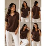 Generic بلوزه كروشيه للنساء - لياقه واسوره مناسبه لجميع الاطلالات - image 2