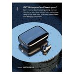 product_image_name-Generic-سماعة رأس TWS M19 بتقنية البلوتوث وإلغاء الضوضاء والضغط على الجهير وسماعة رأس رياضية للألعاب مع ميكروفون وشاشة عرض LED وتحكم ذكي باللمس (أسود)-3