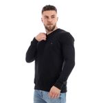 product_image_name-Kubo-سويت شيرت كابو بسحاب على شكل حرف V مع تصميم مضلع - أسود-2