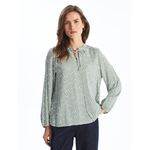 product_image_name-LC Waikiki-Tie Neck Patterned Women's Blouse-1