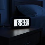 Nagafa Shop ساعة منبه رقمية بشاشة كبيرة ومتعددة الوظائف - image 6