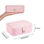 product_image_name-General-علبة سفر للمجوهرات الصغيرة، منظم سفر للمجوهرات من الجلد (زهري)-2