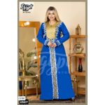 product_image_name-Fashion-عباية استقبال / جلابية بكم قطيفة مطرز - ازرق-2