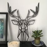 product_image_name-Generic-لوحة جدارية هندسية على شكل رأس غزال-1