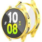 product_image_name-Generic-جراب لساعة سامسونج جالاكسي ووتش 6 44 ملم سبورت من البولي يوريثان الحراري مع شاشة حماية كاملة، ويعمل على امتصاص الصدمات ( ذهبي)  Samsung Galaxy Watch 6 (44mm)-1