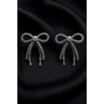 product_image_name-fluffy women accessories-أقراط نسائية بتصميم أنيق من الزركون مع حلية القوس المتدلية-2