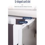 product_image_name-Generic-سلة مهملات، صندوق قمامة معلق صغير قابل للطي، سلة مهملات جدارية، لباب خزانة المطبخ، حديقة المنزل، المكتب، المدرسة، المطبخ، الحمام، فصل النفايات الجافة والرطبة، 9 لتر (بني)-4