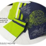 product_image_name-Generic-طقم قطن مشجرسرير دوبل  5  قطع - ملايه فلات 260*275 سم-2