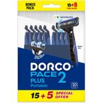 product_image_name-Dorco-شفرات حلاقة بيس 2 بلس من دوركو، 15+5 (بريميوم)-7