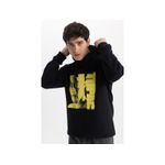 product_image_name-Defacto-Man Hooded Regular Fit Sweat Shirt - Black-3