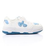 product_image_name-Blue Bird-أحذية رياضية جلدية برباط من بلو بيرد - أبيض وأزرق فاتح-2