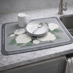 product_image_name-Generic- حصيرة تجفيف أدوات المائدة  مزينة بشكل الزهور  30 سم * 40 سم-5