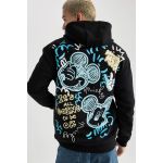 product_image_name-Defacto-Man Hooded Boxy Fit Sweat Shirt - Black-1