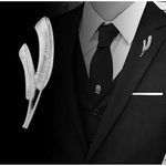 product_image_name-Generic-بروش ودبوس سنبلة القمح للجنسين - فضي-1