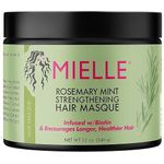 Mielle قناع تقوية الشعر بالروزماري والنعناع مع البيوتين من ميل – علاج عميق للشعر الجاف والتالف والمجعد – 340 جم