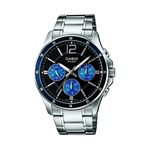 product_image_name-Casio-Casio Men's Black Dial Stainless Steel Band Watch - MTP-1374D-2A-1