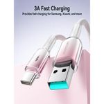 product_image_name-JOYROOM-Crystal-Clear Series Type-C to Type-C Data Cable, 1.2 Meter, White - S-A42-2