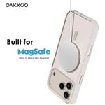 product_image_name-Generic-جراب شفاف مغناطيسي متوافق مع ماج سيف لهاتف آيفون 17 برو، تصميم أنيق ونحيف وشفاف مقاوم للاصفرار، مصنوع من الأكريليك، مزيج من البلاستيك الصلب والسيليكون، جراب أنيق مناسب للنساء والرجال. (رمادي) -4