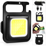 product_image_name-Generic-مصباح يدوي صغير محمول بتقنية COB بإضاءة ساطعة 1000 لومن، مصباح يدوي LED قابل لإعادة الشحن مع سلسلة مفاتيح و4 أوضاع إضاءة، مصباح جيب محمول مع حامل مغناطيسي قابل للطي للمشي لمسافات طويلة والتخييم (قطعة واحدة)-1