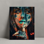 Smile Gallery تابلوه  مودرن تجريدى- فتاة  40  × 30 سم