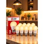 Generic 10-Pack 5W LED Bulbs, E27 Base, Warm Light, A60 Shape - image 8