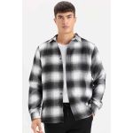 product_image_name-Defacto-Man Polo Neck Regular Fit Long Sleeve Shirt - Black-1