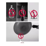 product_image_name-Generic-Oil Grease Can, 1.4L Oil Can with Soft Mesh Dustproof Lid and Non-Slip Dish Base, Easy Grip Handle, Suitable for Storing Frying and Cooking-4