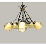 نجفة معدن كلاسيك 5 لمبة كريستال تصميم فاخر وإضاءة مثالية 60*60