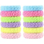 product_image_name-Generic-توك للشعر سميكة لا تسبب التلف، رباطات شعر ناعمة بدون خياطة للبنات، اكسسوارات شعر مرنة لتسريحة ذيل الحصان، 12 قطعة الالوان عشوائيه-1