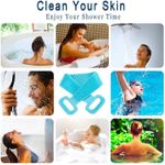 product_image_name-Generic-Silicone Back Scrubber For Shower, Double Sided Body Bath Bush, Exfoliating Body Brush Back Washer, Deep Clean Massage Skin,Comfortable Massage Back Cleaner For Men and Women (Blue)-7