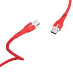 product_image_name-Hoco-شاحن سريع X45 بقوة 60 واط، كابل بطول 1 متر من النوع C إلى النوع C - أحمر-2