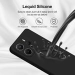 product_image_name-Generic-Case Compatible with Xiaomi Redmi Note14 4G, High-Quality Liquid Silicone Case, All-Round Protection Mobile Phone Case, Scratch-Resistant, Soft Microfibre Lining, Black-4