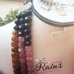 product_image_name-Generic-عقد حريمي ٣ ادوار من الكريستال و المرمر و سلسلة فضي غير قابلة للصدأ-4