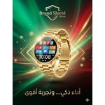 product_image_name-wearfit-ساعة ذكية جين 15 الجديدة لون ذهبي فاخر شاشة لمس كاملة عالية الدقة شحن لاسلكي سريع تدعم تطبيق ويرفيت برو مقاومة للمياه بمعيار سبعة وستين مكالمات بلوتوث متابعة الصحة واللياقة متوافقة مع أندرويد وآيفون-1