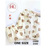 بيجامه شتوي حريمي قطيفه