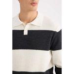 product_image_name-Defacto-Man Polo Neck Standart Fit Pullover - Ecru-3