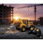 product_image_name-Generic-حفارة بجهاز تحكم عن بعد – سلسلة مركبة هندسية موديل XF – أضواء ودخان واقعي – بطارية قابلة لإعادة الشحن + كابل USB – ذراع ودلو متحرك – 15.5 سم – لعبة بناء للأطفال من عمر 3 سنوات وما فوق – اللون قد يختلف قليلاً-2