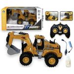 product_image_name-Generic-حفارة بجهاز تحكم عن بعد – سلسلة مركبة هندسية موديل XF – أضواء ودخان واقعي – بطارية قابلة لإعادة الشحن + كابل USB – ذراع ودلو متحرك – 15.5 سم – لعبة بناء للأطفال من عمر 3 سنوات وما فوق – اللون قد يختلف قليلاً-4