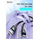 product_image_name-Generic-Yesido CA106 Fast Charging Cable Customizable Nylon Braided Rope Data Cable USB To Type-C-2