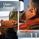 product_image_name-Generic- جراب حماية خلفي شفاف غير لامع بمغناطيس مضاد للصدمات بملمس مريح ومتوافق مع تقنية ماج سيف لموبايل آيفون 17 برو ماكس، 6.9 بوصة، (لون برتقالي) -5