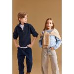 product_image_name-Defacto-Boy Half Turtle Neck Regular Fit Pullover - Navy Melange-1