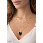 product_image_name-Generic-سلسلة حريمي ستيل تركي ثلاث طبقات متدرجة مع قلب أسود أنيق يضيف لمسة راقية لإطلالتك-1